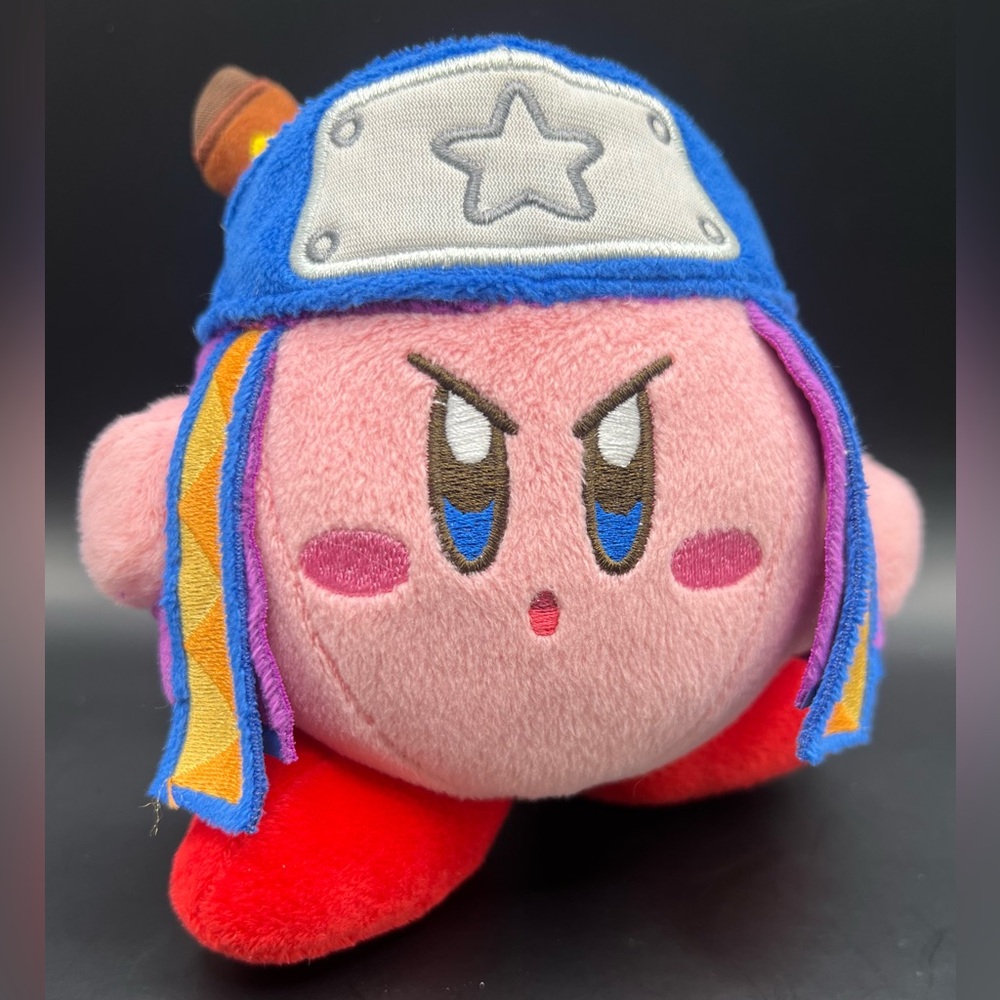Nintendo - Ninja Kirby‎ Plush- All Star Collection, 5 inches wide, Pre-Owned